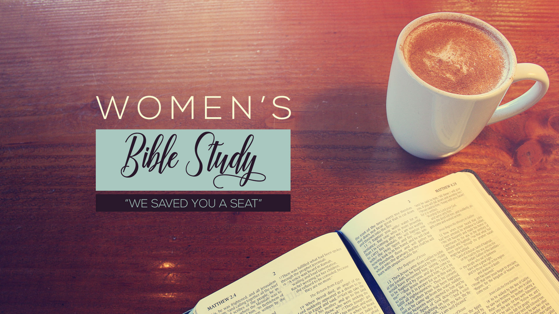 Women's Fall Morning Bible Study 